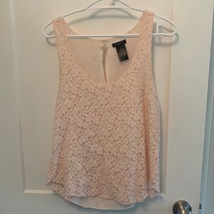 Aritzia - Talula Pink LaceTank Top